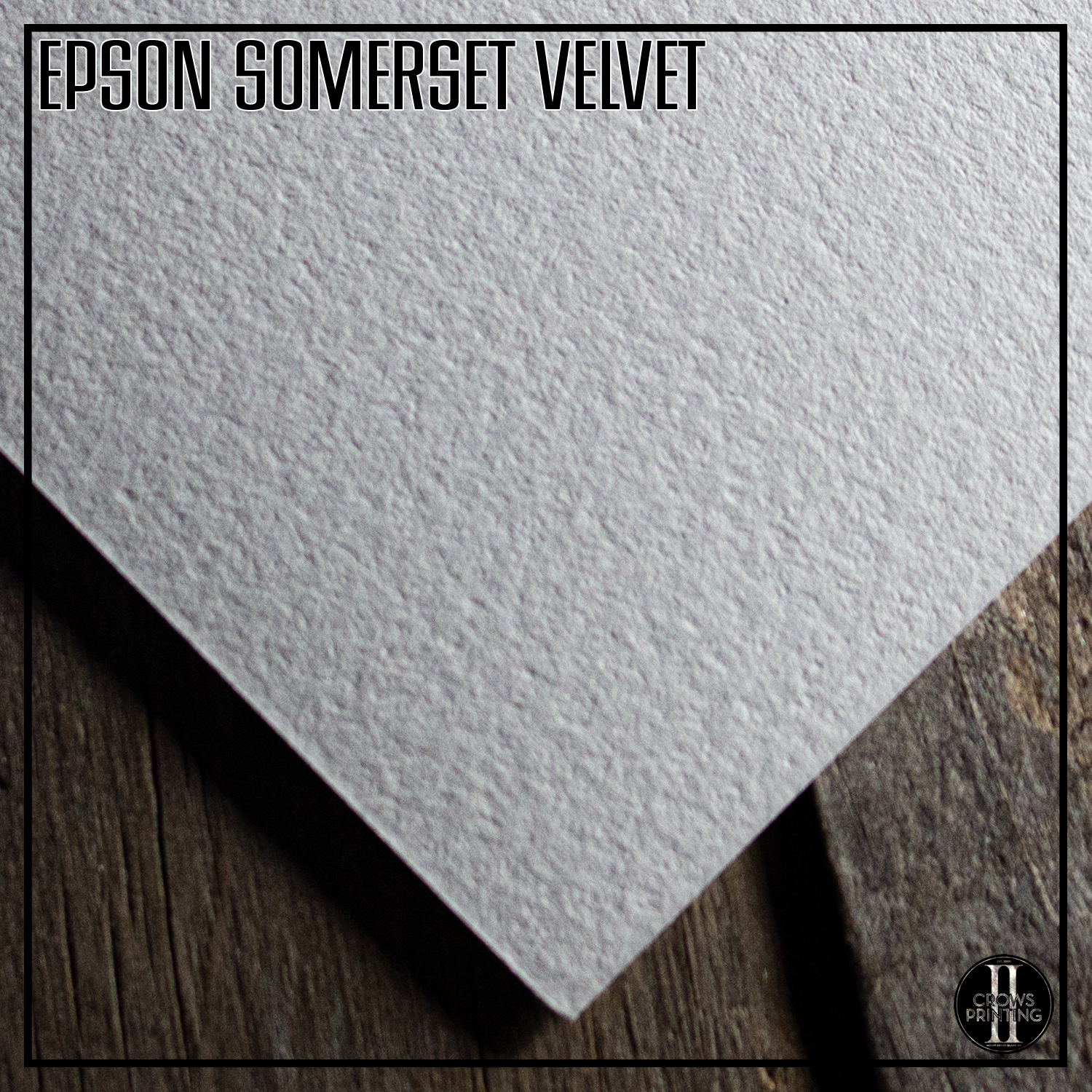100% Cotton Rag 44" x 50" Sized Roll Epson SP91204 Somerset Velvet Paper 